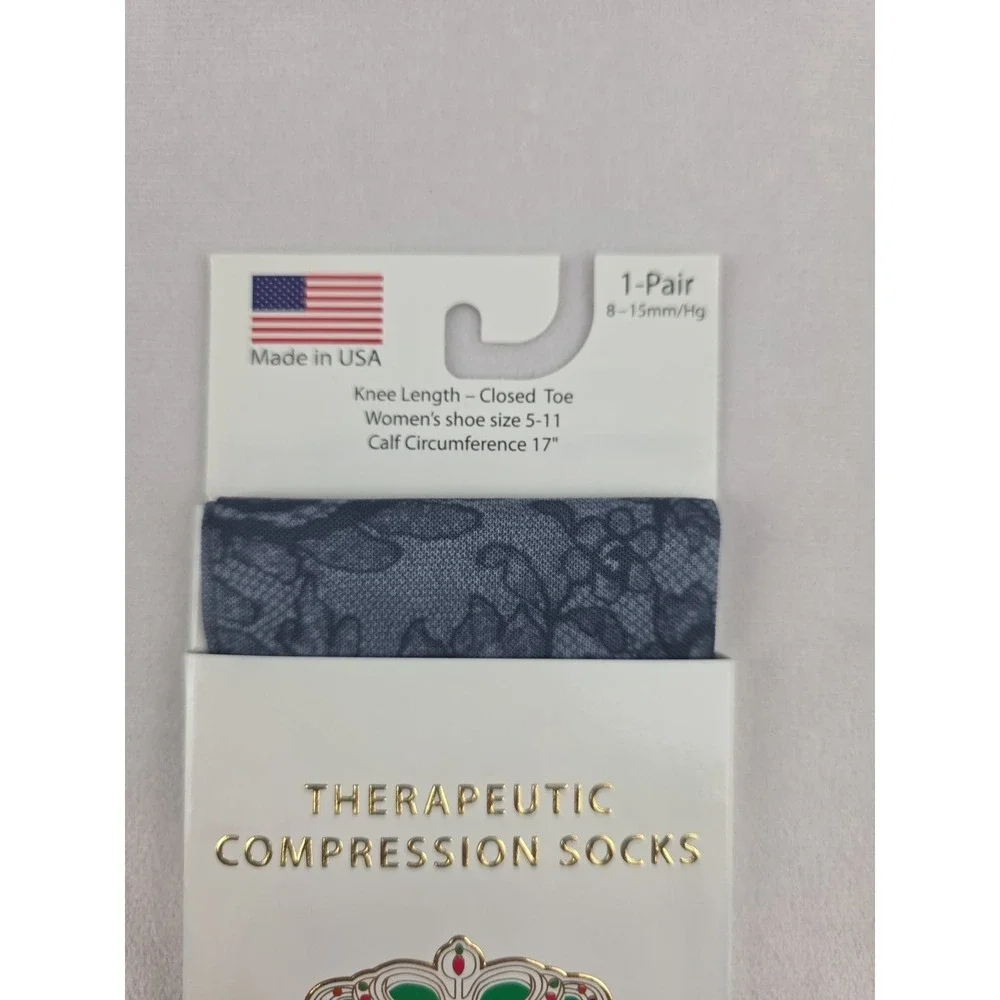 Celeste Stein Therapeutic Compressions Knee Length Women's Socks Size 5-11 Set
